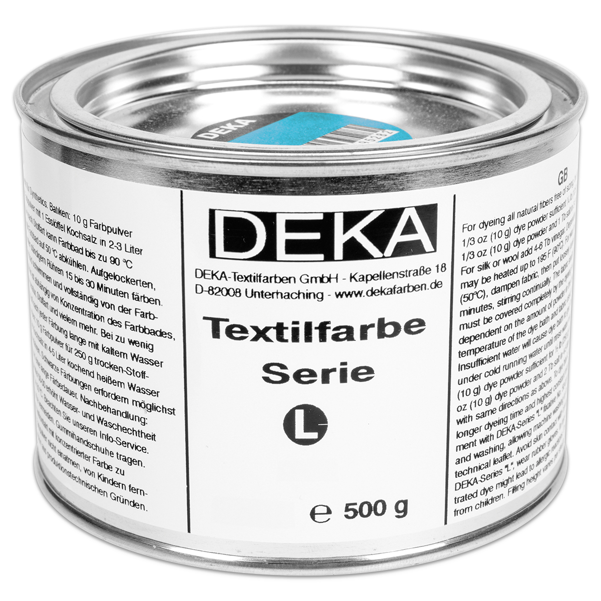 Deka-Serie L Textilfarbe 500g türkis