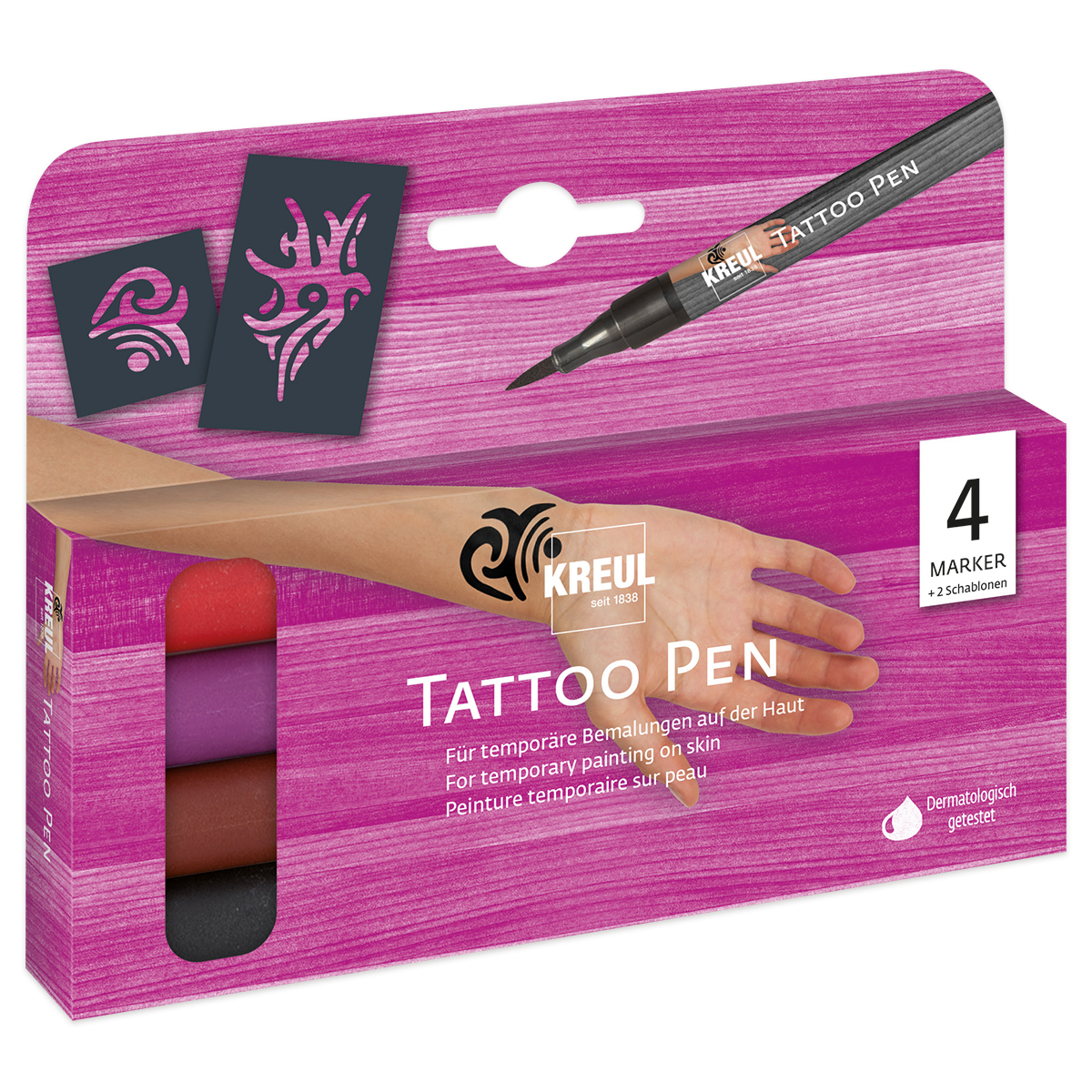 KREUL Tattoo-Pen-Set 4 St./Farben KREUL Tattoo-Pen-Set 4 St./Farben
