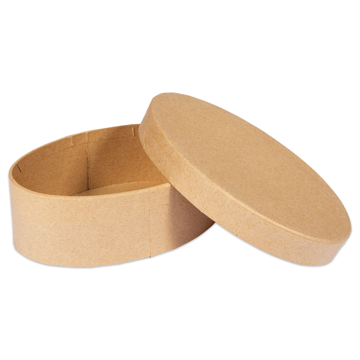 Pappschachtel oval einzeln h4cm 12,5x8,5cm