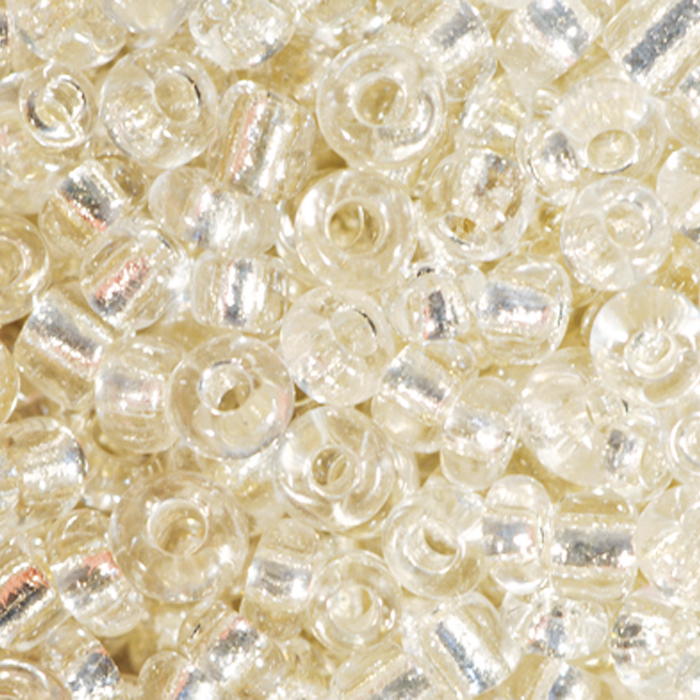 Rocailles transparent 2,6mm 17g kristall