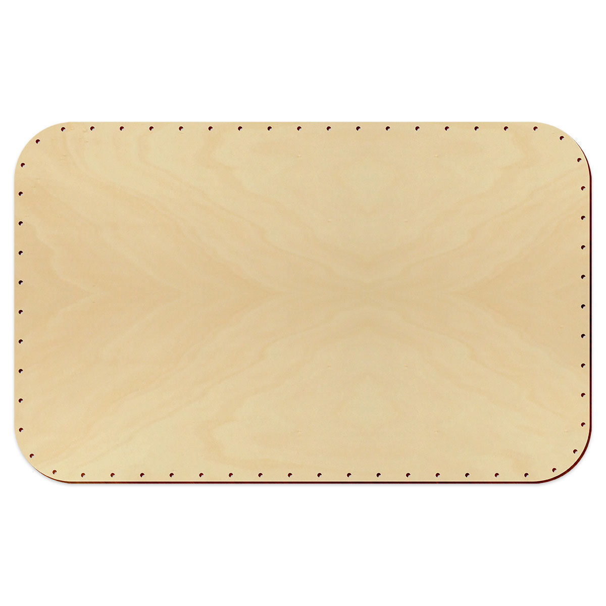 Korbflechtboden Holz 6mm 40x25cm Rechteck natur