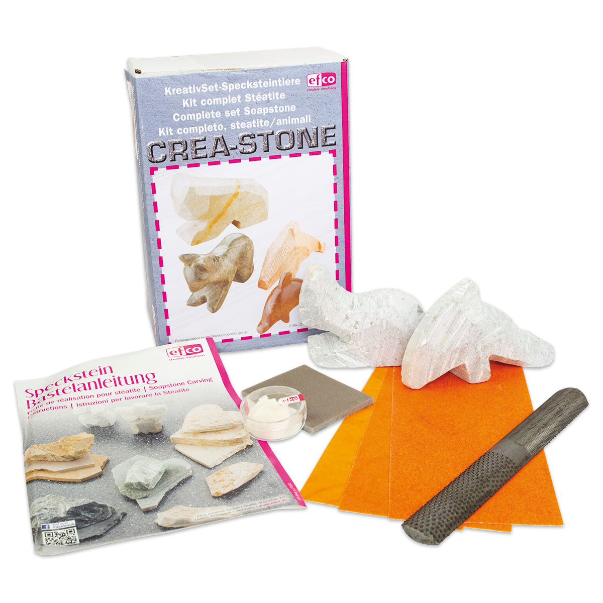 Kreativ-Set Specksteintiere 9-teilig