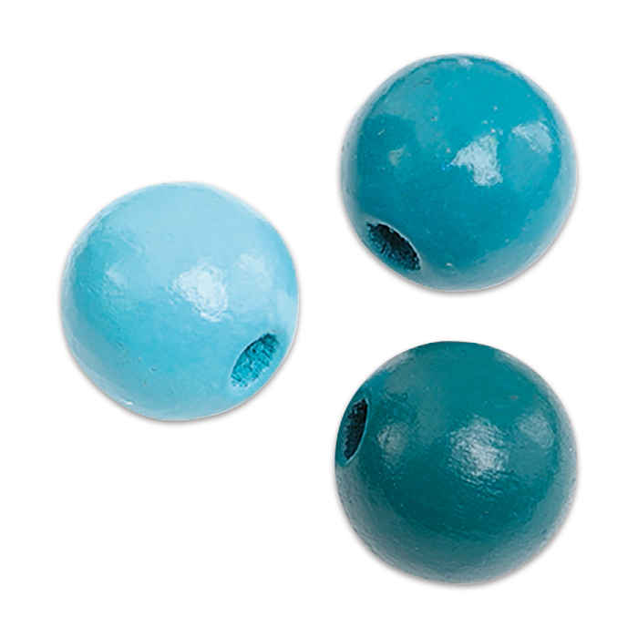 52831406oGe8cH4qVCsTV Holzperlen-Mix 12mm 30 St. türkis mix