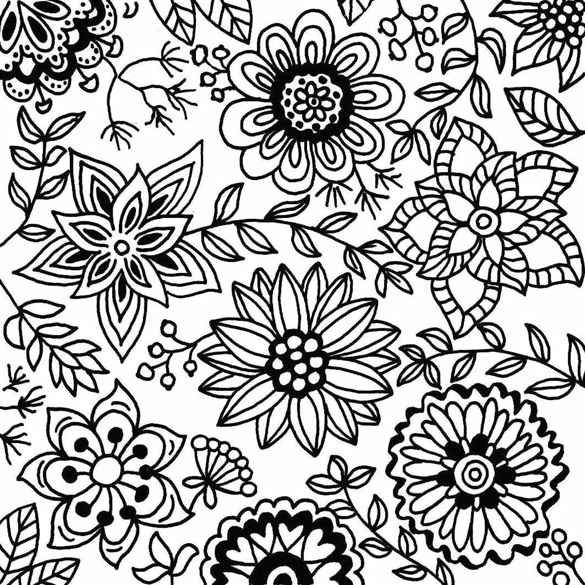 Texturmatte Gummi 9x9cm Blossoms