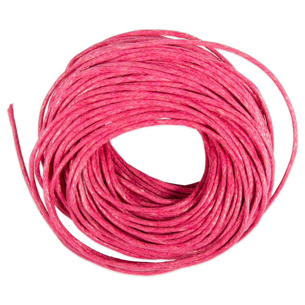 Kordel gewachst 1mm 10m rosa