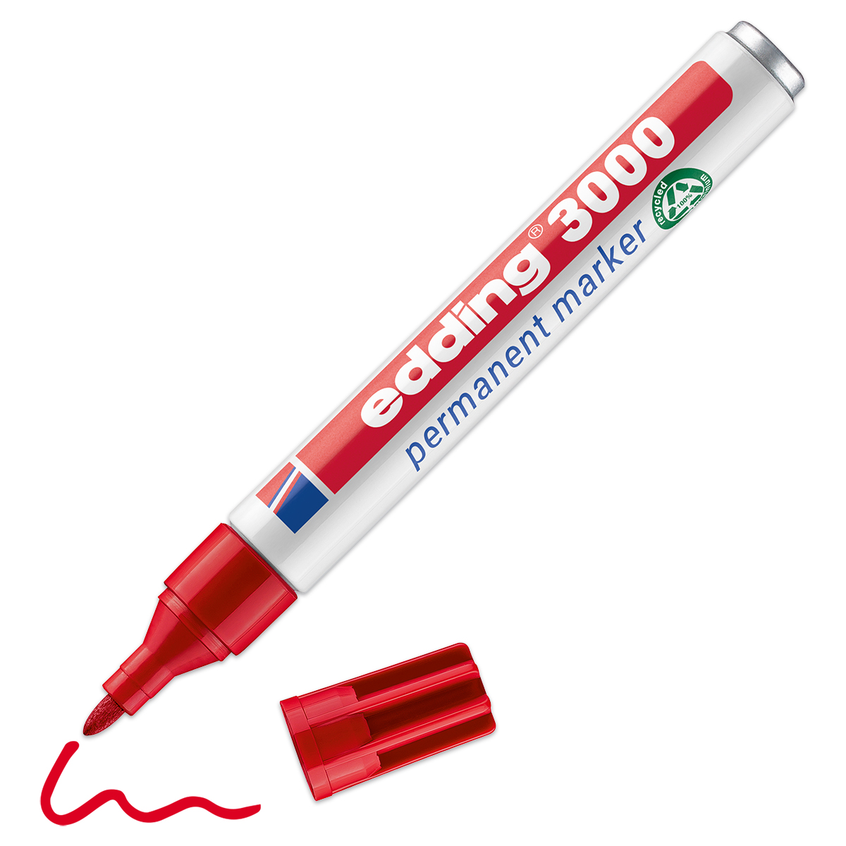 edding 3000 Permanentmarker rot edding 3000 Permanentmarker rot