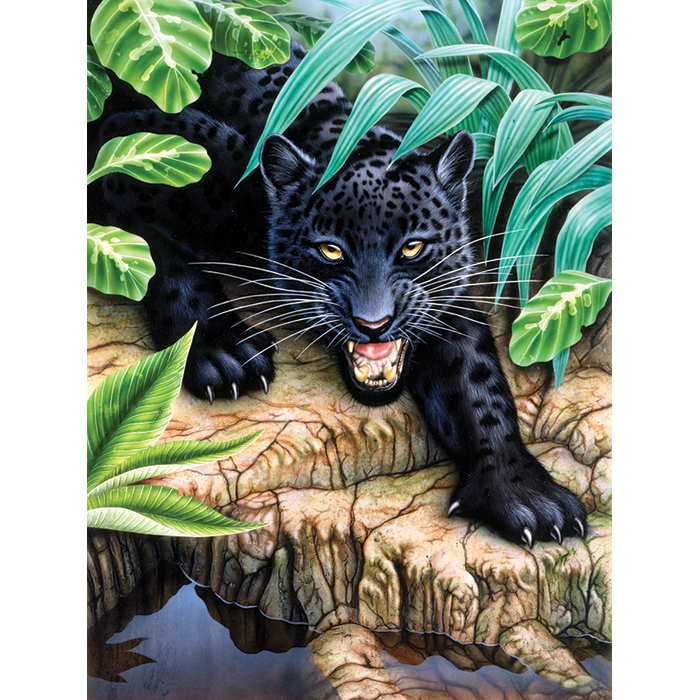 Malen nach Zahlen 22,2x29,8cm schwarzer Panther