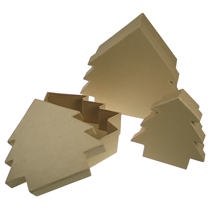 Tannendosen Pappschachteln 3er-Set