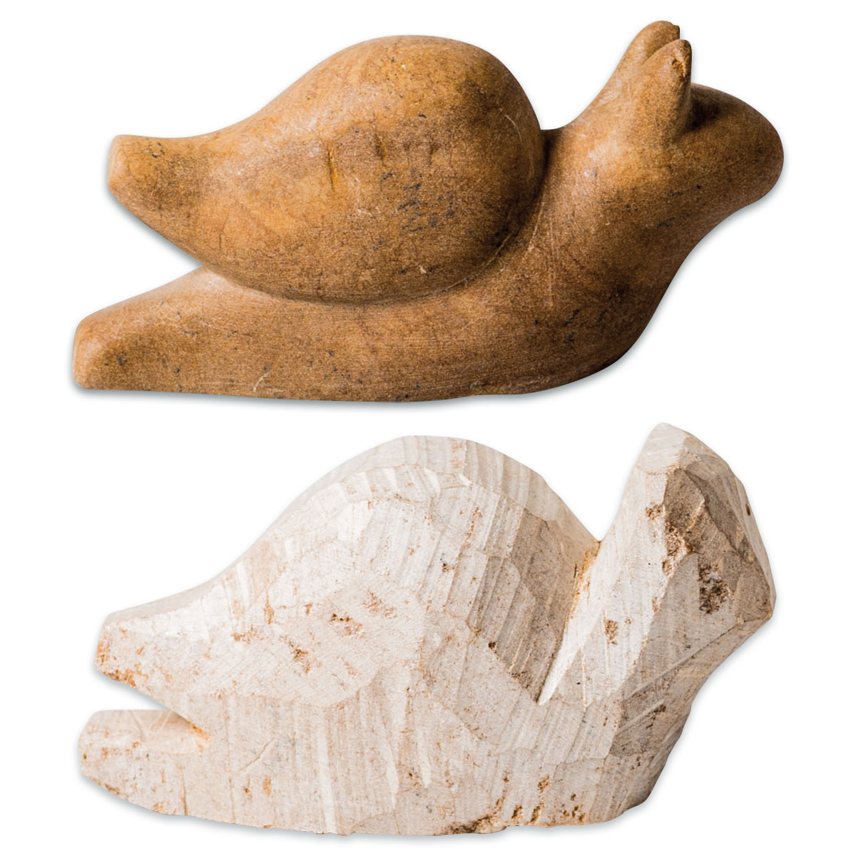 Speckstein-Rohling ca. 8-10cm Schnecke