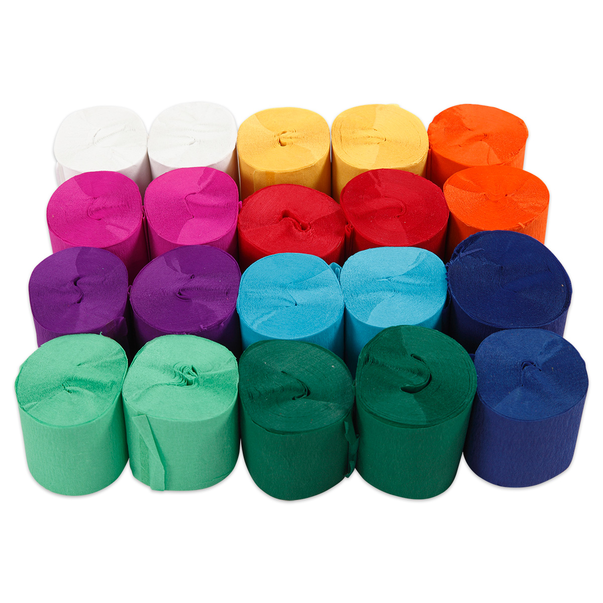 Krepp-Papier-Bänder 5cm 20 St. à 20m