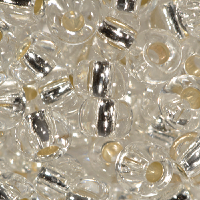 Rocailles transparent 4,5mm 17g kristall