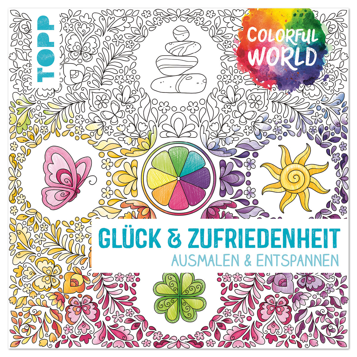 50034797 Buch - Colorful World Glück & Zufriedenheit
