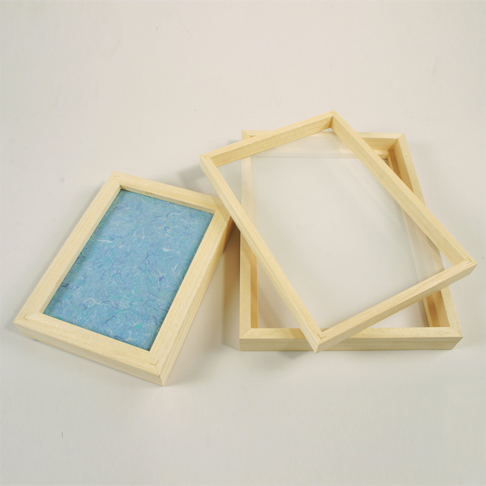 Papierschöpfrahmen Holz, Innenmaß ca. 205x135mm