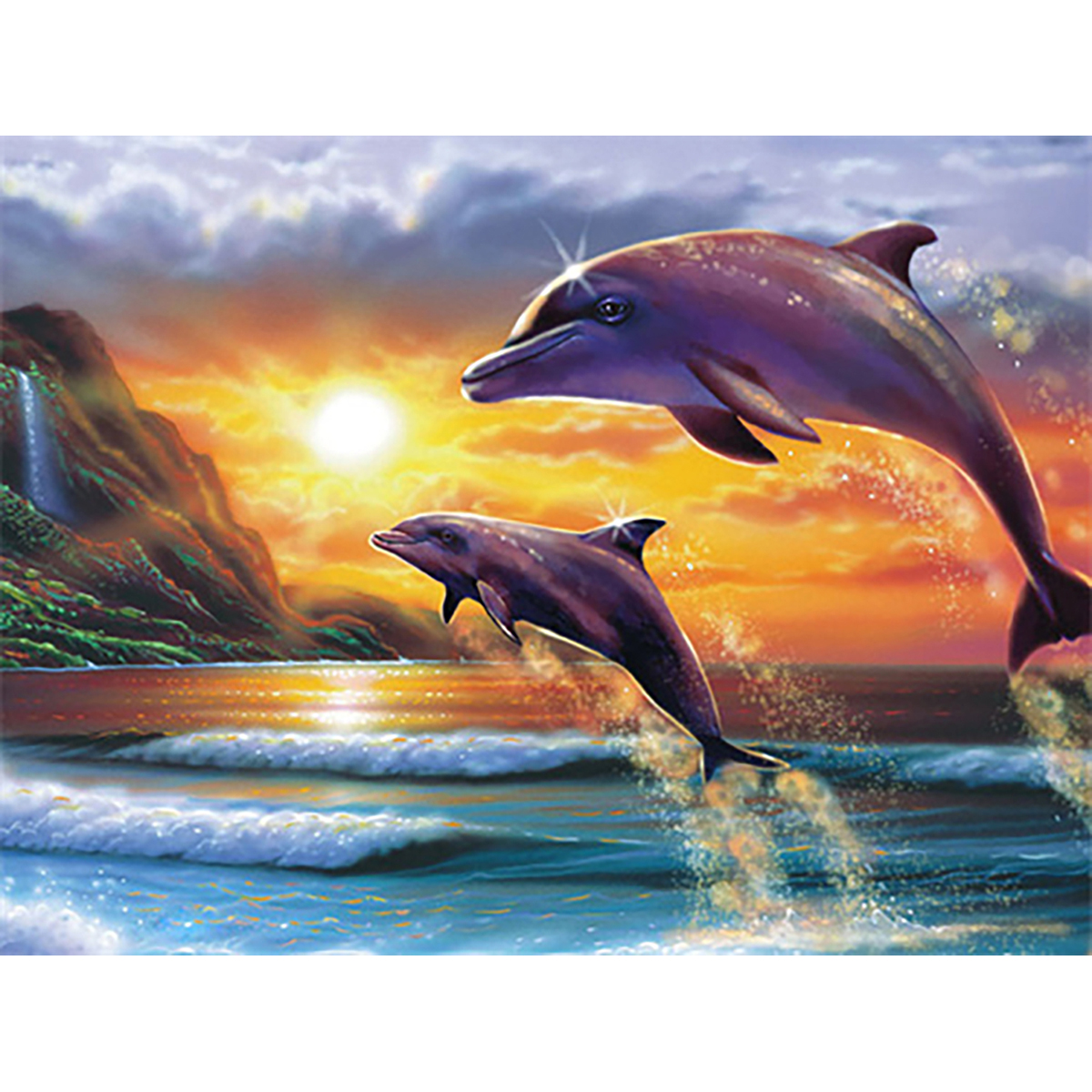 Diamond Painting 30x40cm Delfine