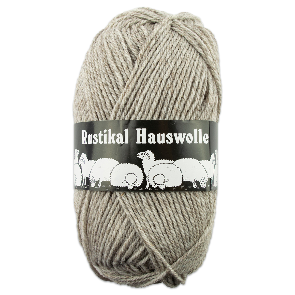 Hauswolle Rustikal ca. 100g silbergrau