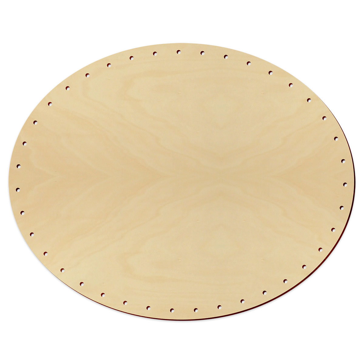Korbflechtboden Holz 4mm 25x20cm oval natur