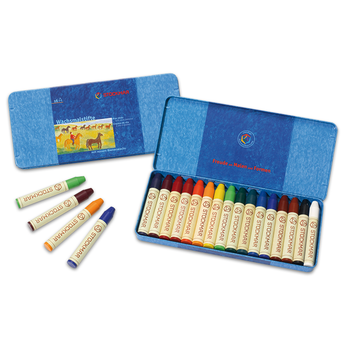 Stockmar Wachsmalkreiden 12x83mm 16 Farben
