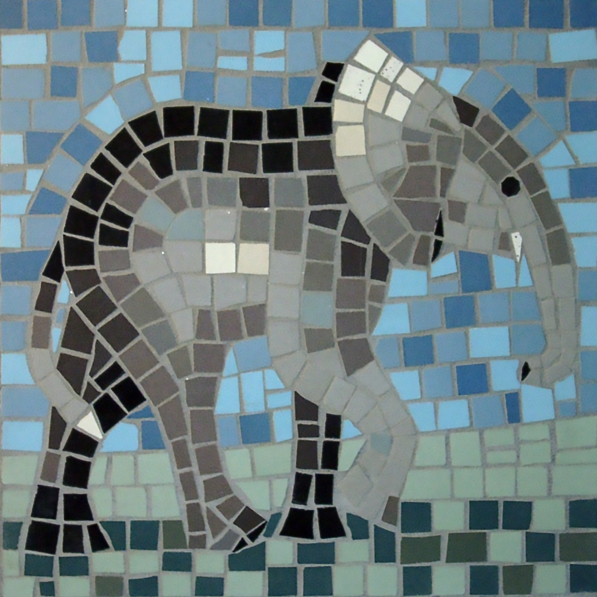 Mosaik-Set Elefant 20x20cm Mosaik-Set Elefant 20x20cm
