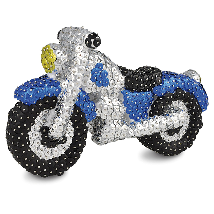 59043127_1 Styropor-Motorrad weiß 17x10cm