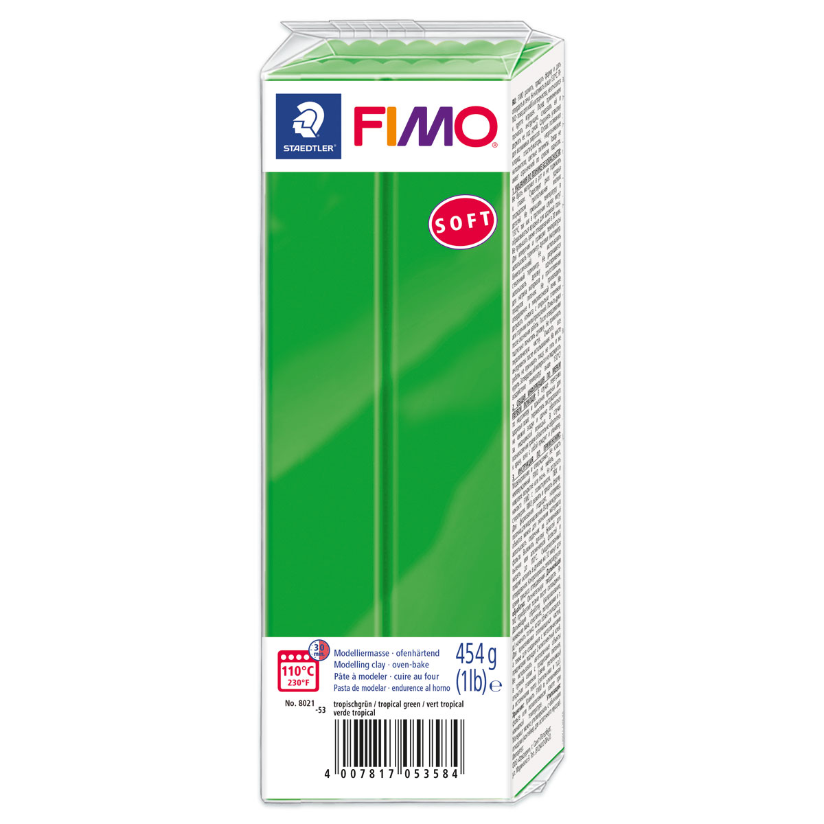 FIMO soft Großblock 454g tropischgrün