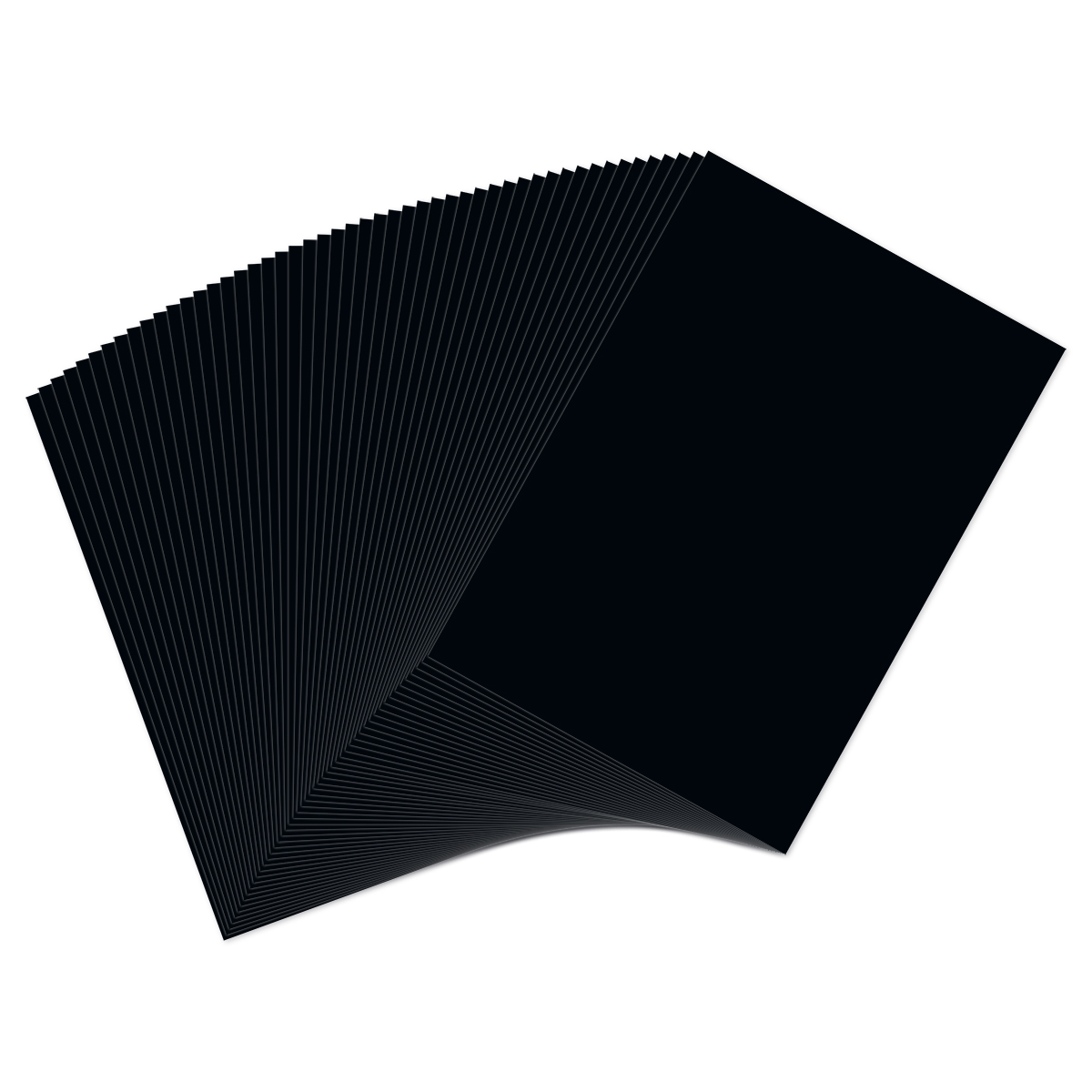 Fotokarton 300g/m² 25x35cm 50 Bl. Schwarz