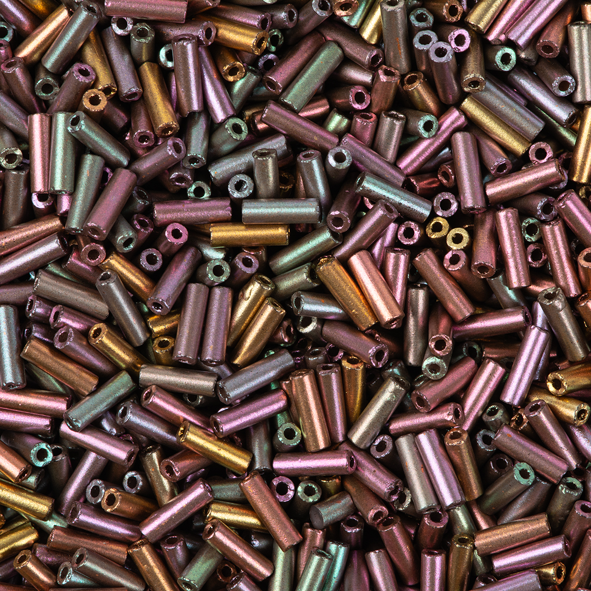 Glasstifte opak 6mm ca. 100g metallic mix