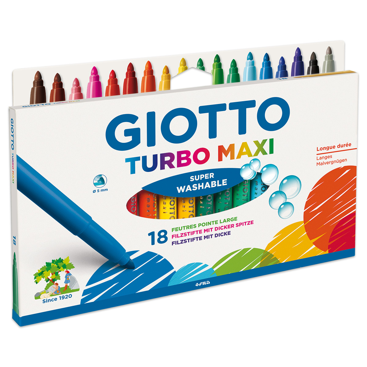 Giotto Turbo Maxi 18 Fasermaler/Farben