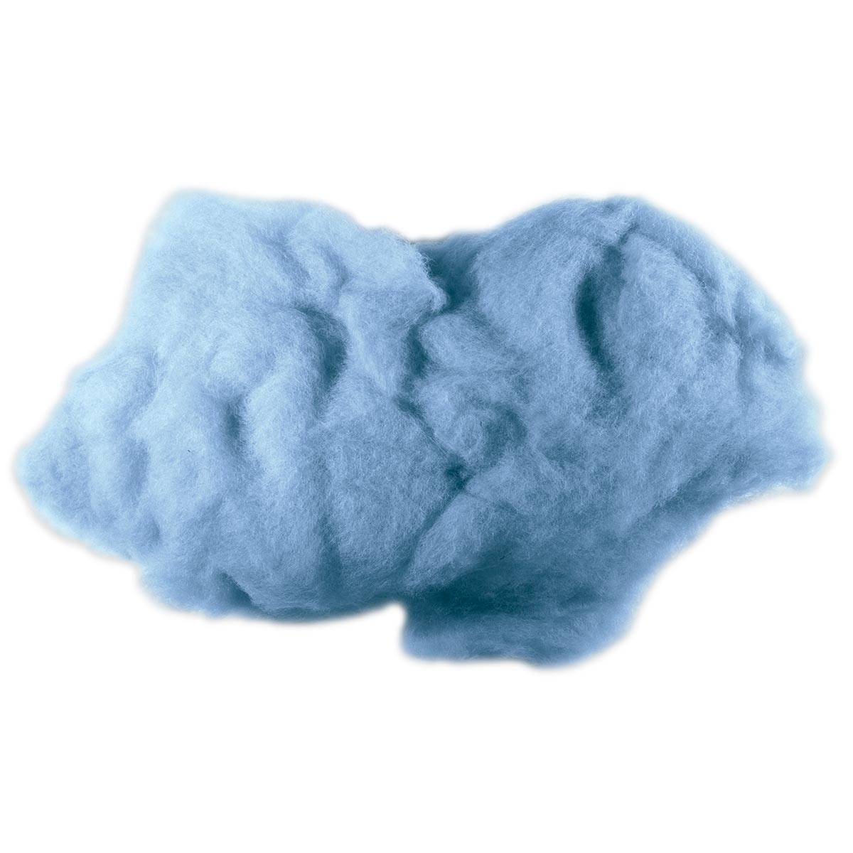 Krempelwolle max. 27mic 100g wasserblau