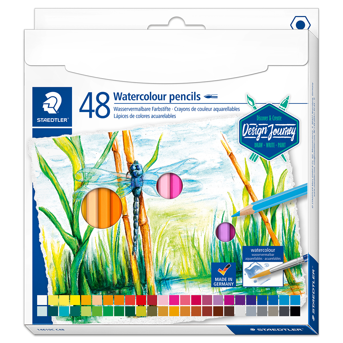 Watercolour Aquarell-Farbstifte 48 St./Farben