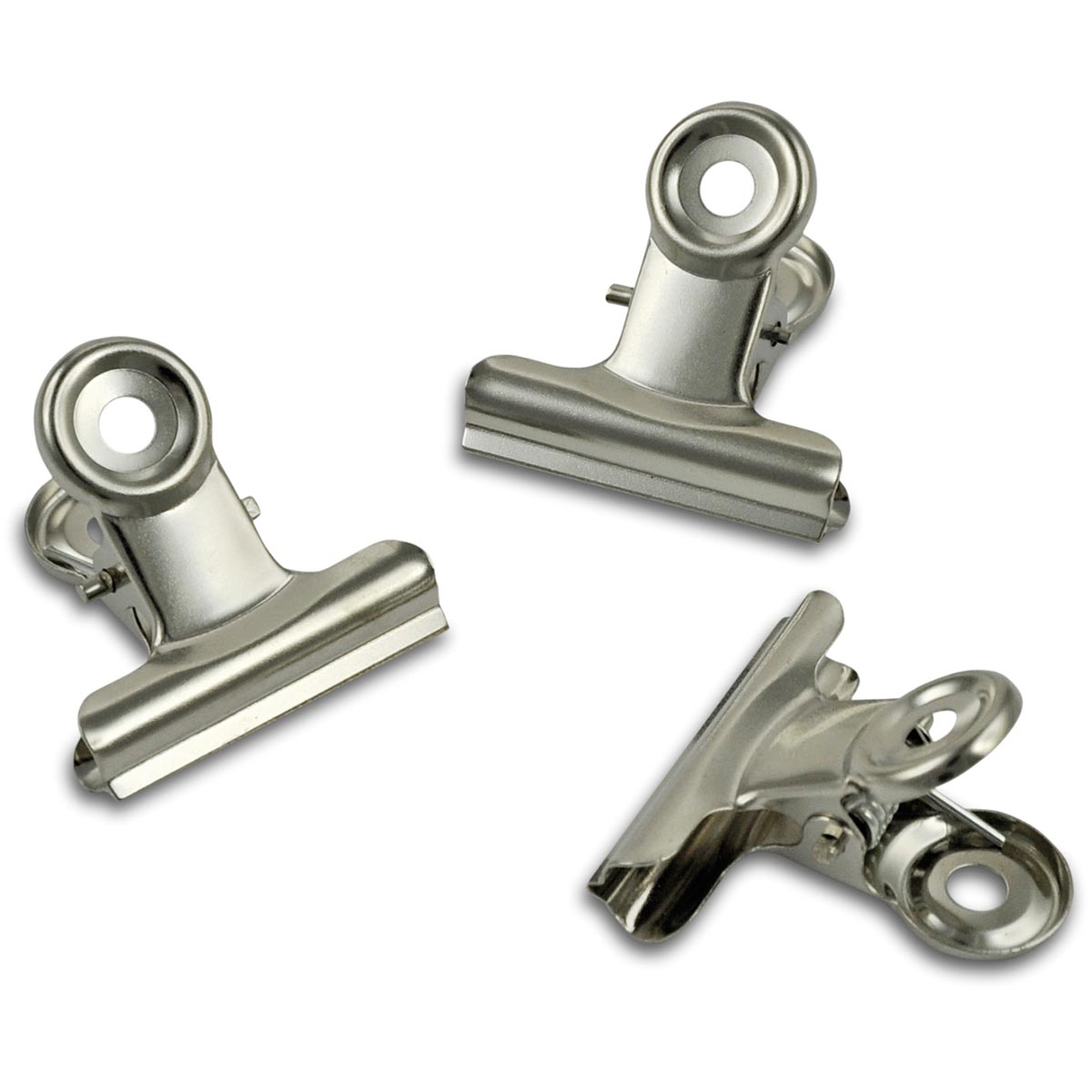 Metallklammern 30mm 6 St. platinfarben