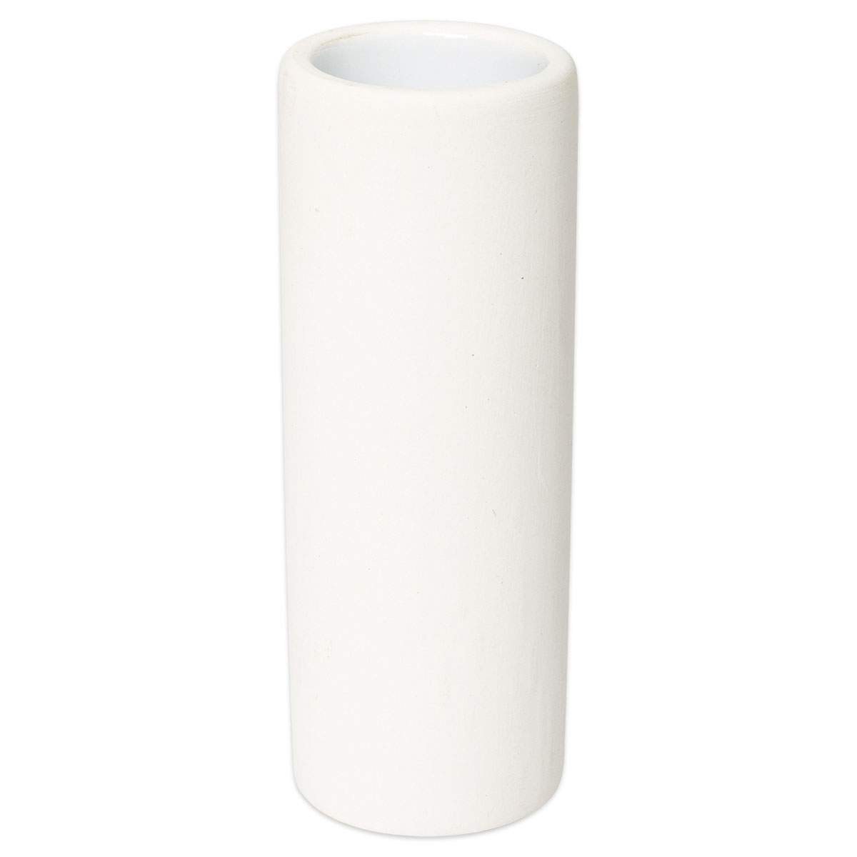 Terrakotta Vase 11x4cm weiß