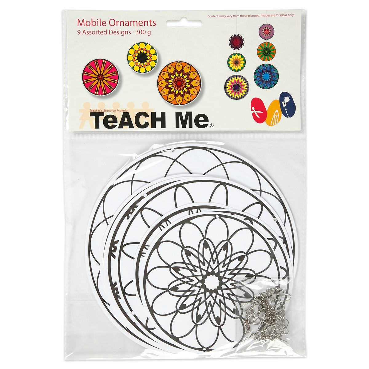 50323581_13jwKUWNGkkXLv Mandala-Aufhänger KartonØ 12/15/18cm 9 St. weiß