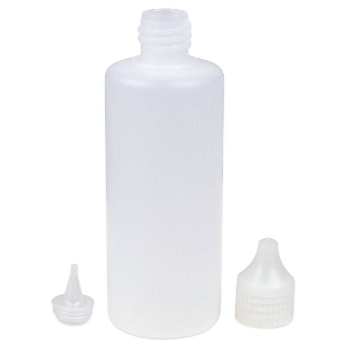 Leerflasche 100ml Kunststoff mit Maldüse und Verschluss