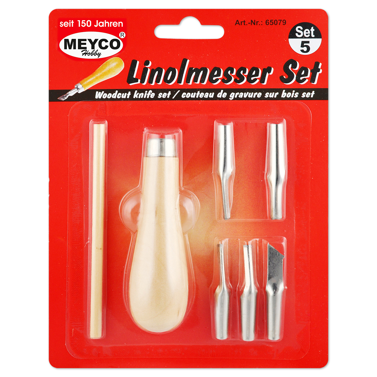 50265079_1 Linolmesser-Set Metall/Holz 9cm 5 St.