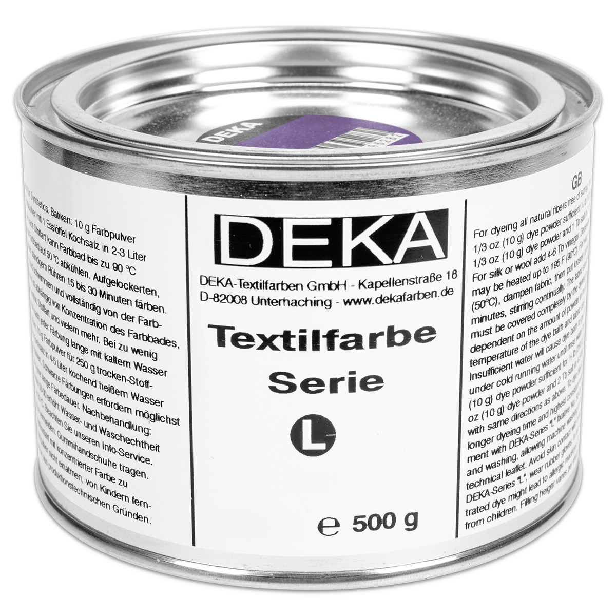 Deka-Serie L Textilfarbe 500g lila