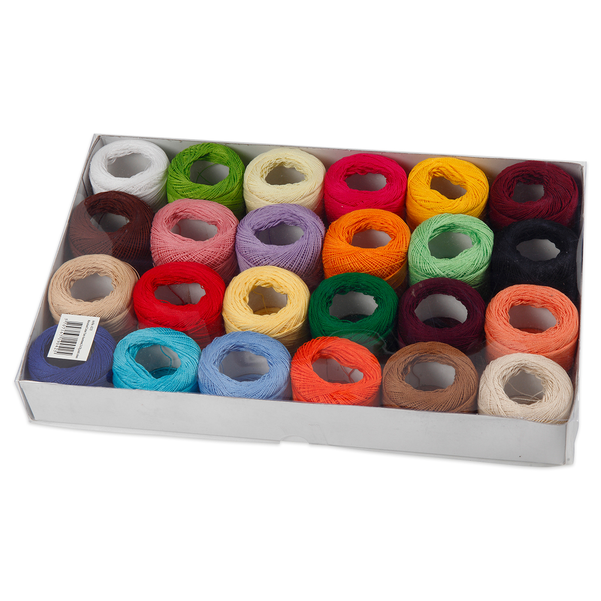 50342125_1h7j0z4VomLDnn Baumwollgarn-Set 9/2 24 Farben à 20g