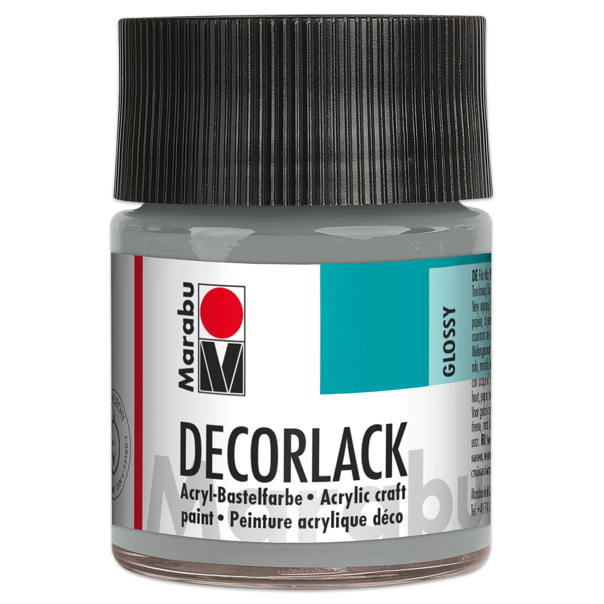 Decorlack Acryl glänzend 50ml metallic silber