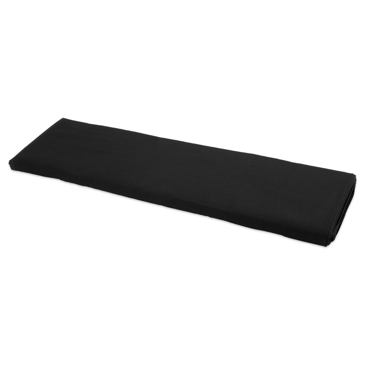 Baumwollstoff Meterware ca. 142cm breit uni schwarz