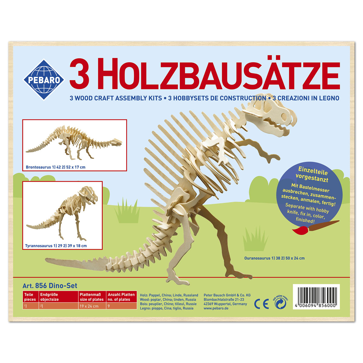 58708560_1 Holzbausatz Set Dinosaurier 3 St.