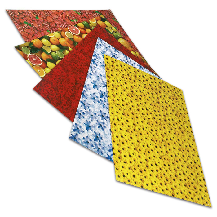 Transparentpapier 50,5x70cm 10 Bl. Fruits