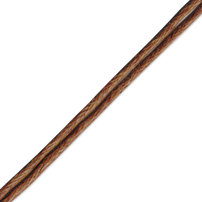 Kordel gewachst 1mm 80m braun