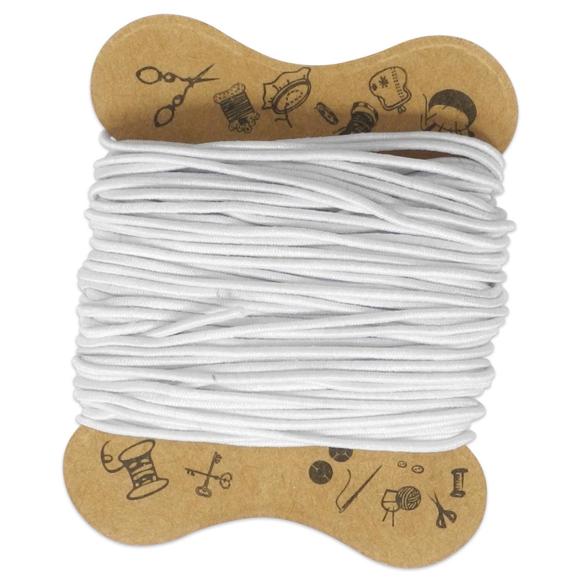 elastische Kordel 0,8mm 10m weiß