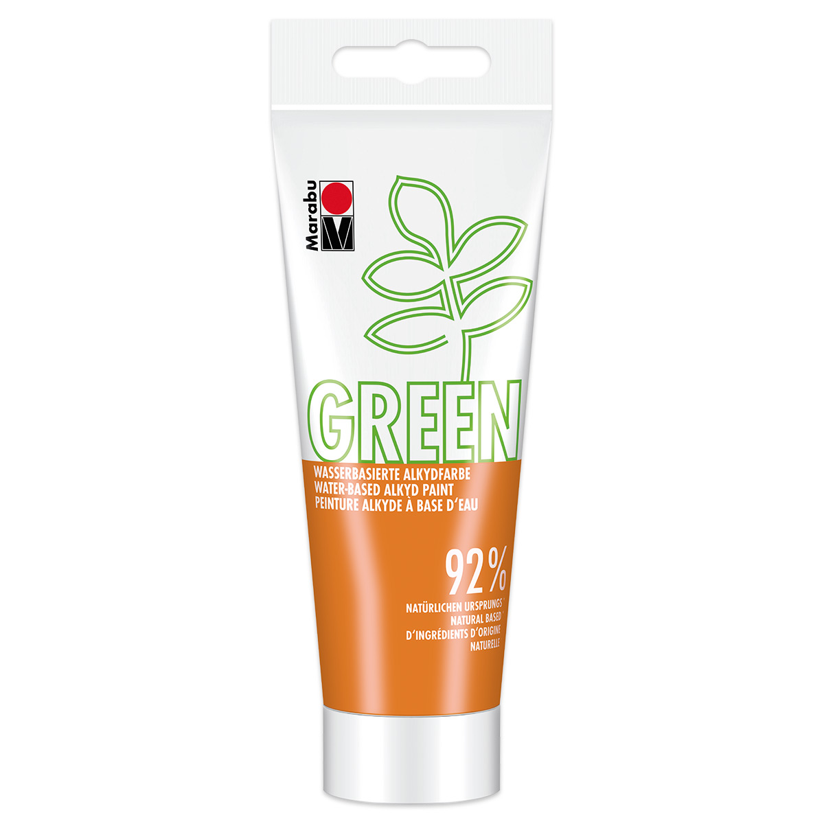 Green Wasserbasierte Alkydfarbe 100ml orange