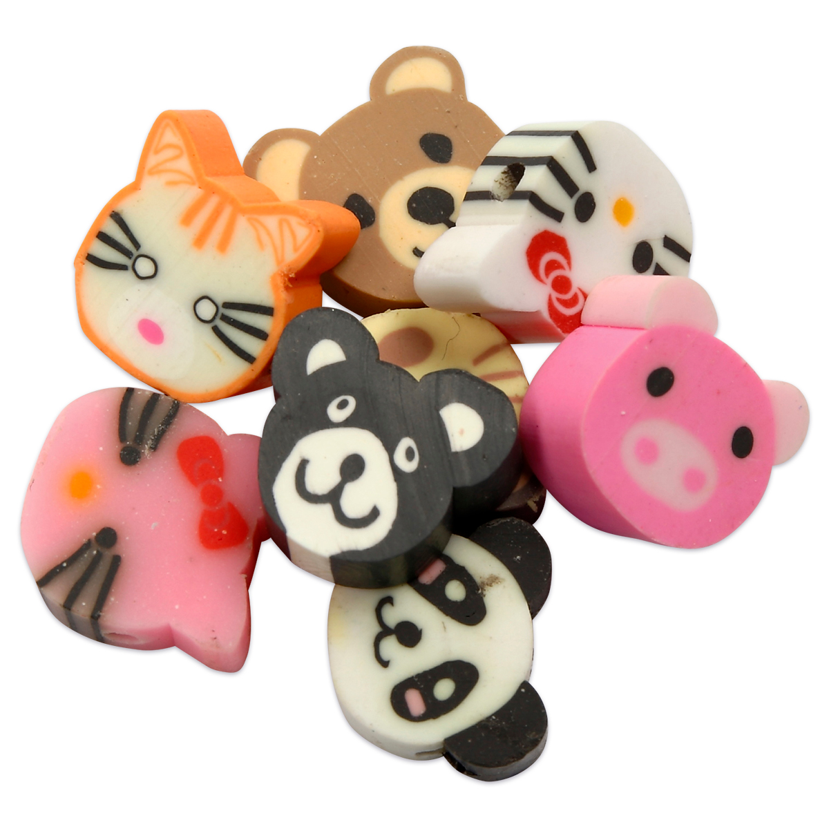 Figur-Perlen Tiere Mix Ø 10mm 200 St. bunt