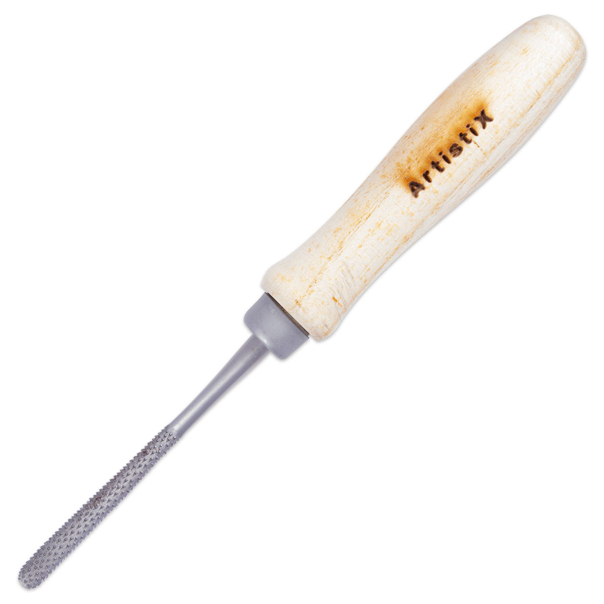Specksteinraspel Holz/Metall 20cm lang-eckig