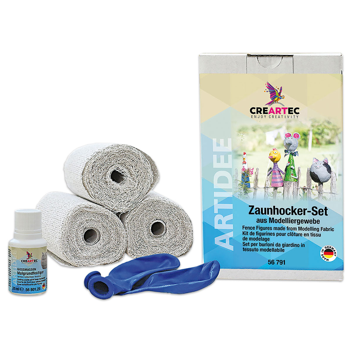 Zaunhocker Set aus Modelliergewebe