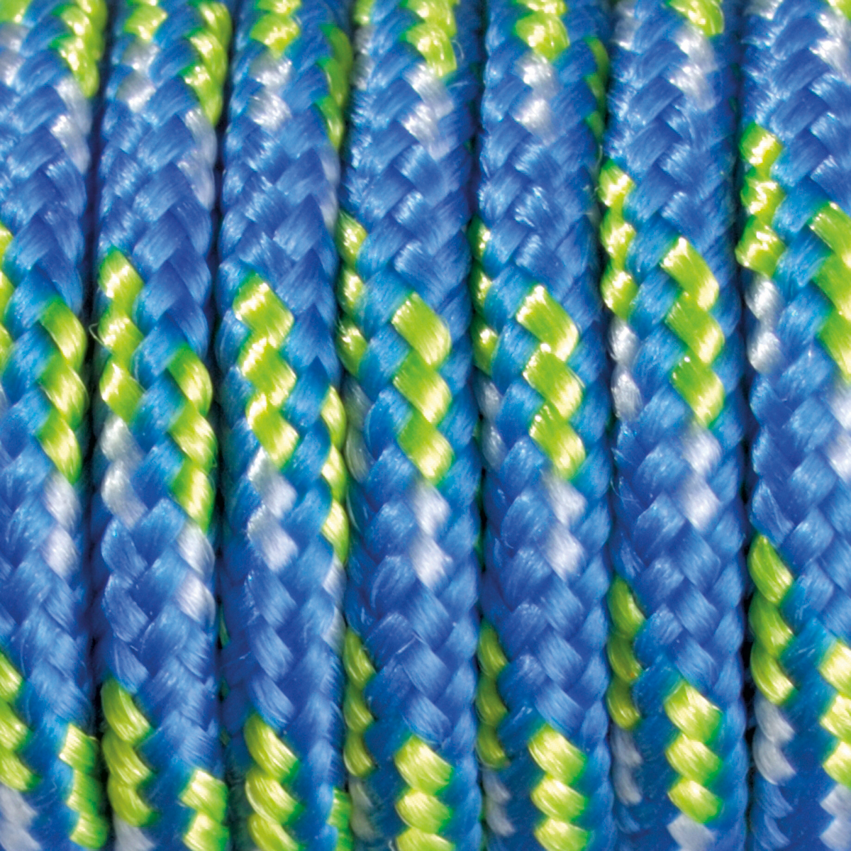 Paracord-Garn colour mix rund 2mm 50m blau/hellgrün/weiß