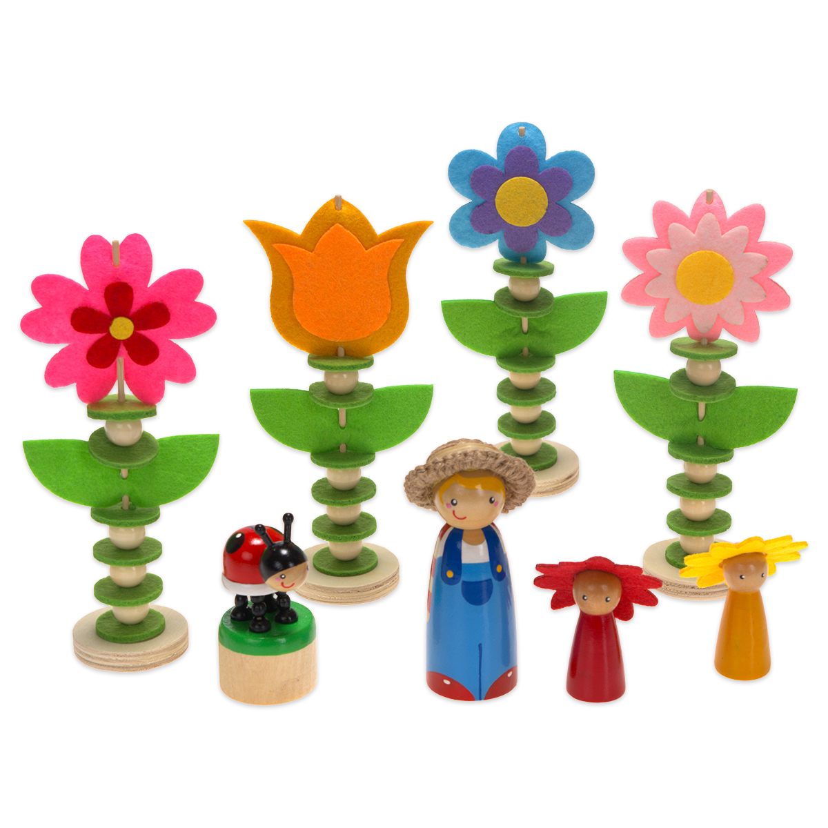 Filzbastelset Blumen 4 St. Filzbastelset Blumen 4 St.