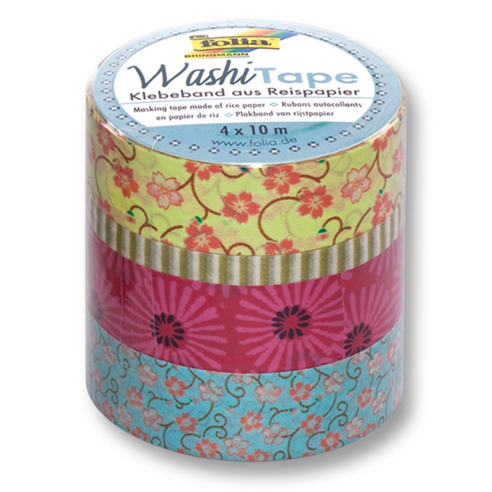 Washi Tape Papier-Klebeband 40m Blumenreigen