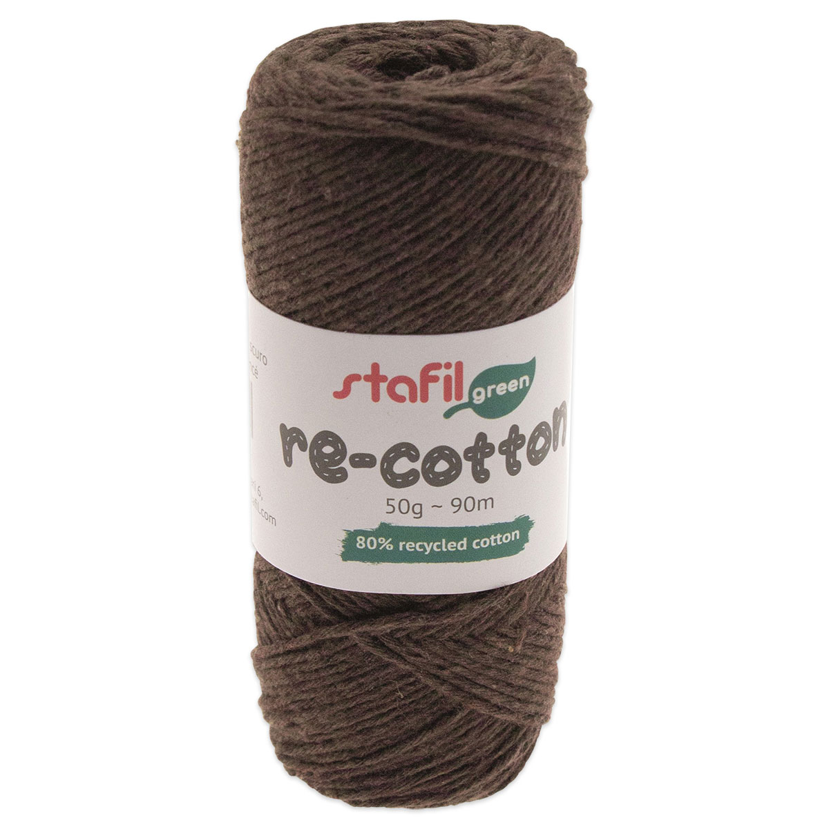 Re-cotton Garn 50g 90m dunkelbraun